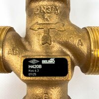 Belimo H420B 2-way lift valve, DN 20, external thread G 1 1/4", PN 16, Kvs 6.3 m³/h