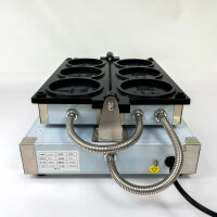 EC-JB-3 Professionelles Waffeleisen 2000W 220V 50–250°C Edelstahl Gastro-Waffelmaschine