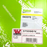 VAN WEZEL 3750961V Halogen, L Scheinwerfer passend für Opel Corsa D S07, links