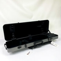 PURE by GEWA Violin Case PS350.186 Polycarbonate 2.4, 79 x 26 x 16 cm, Shaped Case, Grey/Black
