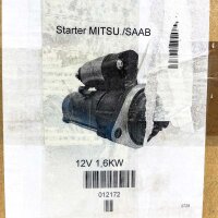 012172M, Starter Motor, 12V, 2 kW, MIT/GR