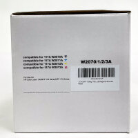 Lasertoner-Kartusche, W2070/1/2/3A, 4er-Pack, kompatibel mit HP Color Laser 150 MFP 178/179-Serie