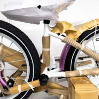 Hiland HHD101PL-16, Kinderfahrrad ,16 Zoll, 4-7 jahre, kinder inseam 45-55 cm, Stützräder Klingel Gepäckträger, Lila