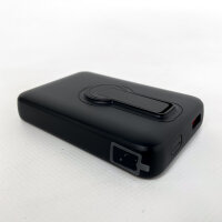 Eissix W16, kabelloses tragbares Ladegerät, Powerbank, 12.000 mAh, Schwarz