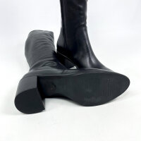 Metisse EL646 Damenstiefel, aus schwarzem Leder, Größe 38