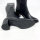 Metisse womens boots in black leather, size 40, EL646