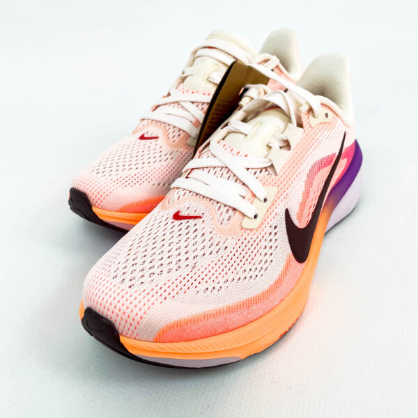 Nike Pegasus 42 Womens Running Shoes, EU 35.5, Chalk/Tattoo-Orange Pulse/Bright Violet, Mesh