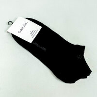 Calvin Klein Mens Sneaker Socks, 3-Pack, EU 43–46, Black, Cotton, 701234366