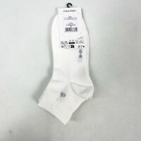 Calvin Klein Mens Short Socks, 3-Pack, EU 43–46, White, Cotton, 701234209