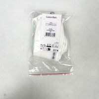 Calvin Klein Mens Short Socks, 3-Pack, EU 43–46, White, Cotton, 701234209