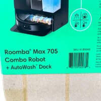 Roomba 705, Combo Robot Vacuum Cleaner, AutoWash Dock, Black, X185040