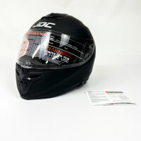 JDC Sabre ECE R22.06, Motorradhelm, Größe L (59-60 cm), Mattschwarz, 2787