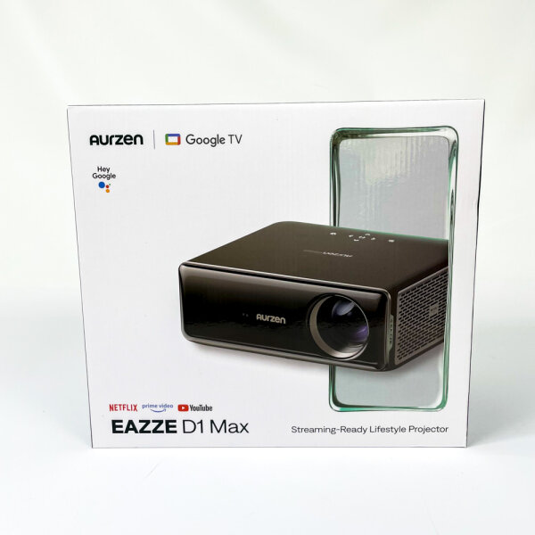 Aurzen EAZZE D1 Max, Projektor Mini-Beamer, braune Farbe, A01M31