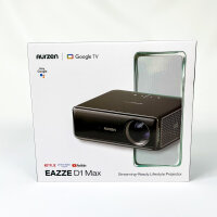 Aurzen EAZZE D1 Max, Projektor Mini-Beamer, braune Farbe,...