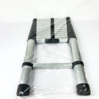 XMLX219Z, Teleskopleiter, Aluminium-Klappleiter, Länge 3,8 m, 150 kg