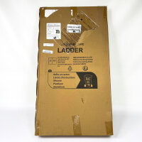 XMLX219Z, Teleskopleiter, Aluminium-Klappleiter, Länge 3,8 m, 150 kg