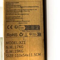 XZ1 Steigung Walking Pad Laufband, 1-6 km/h, Schwarz