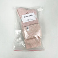 Calvin Klein 701235372 Damen Socken mit Umschlagbündchen One Size Rosa Baumwolle