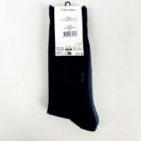 Calvin Klein 701234208 Mens Short Socks, Denim, Cotton, 3-Pack, Size 43–46