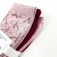Calvin Klein 70123566 Womens Socks One Size Berry Red Combo 4-Pack Material Mix