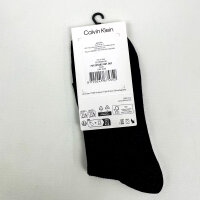 Calvin Klein Womens Short Socks, One Size, Black, 1 Pair, Lyocell, 701235382