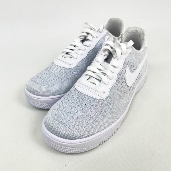 Nike Air Force 1 Flyknit 2 Mens Sneakers EU 42.5 White/Pure Platinum Flyknit