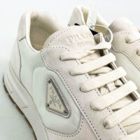 Prada Prax Mens Sneaker, EU 42, Cream, Calfskin, 2EE455