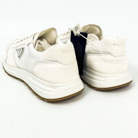 Prada Prax Mens Sneaker, EU 42, Cream, Calfskin, 2EE455