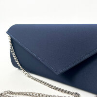 Francesco Italy BG068 Clutch Satinblau Satin One Size Damen