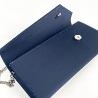 Francesco Italy BG068 Clutch Satinblau Satin One Size Damen