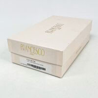 Francesco Italy BG016 Damen-Pochette, Rosa, Strassgriff & Goldkette, Pelle,  18 x 12 x 7 cm, BG016 SC/TVR