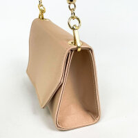 Francesco Italy BG016 Damen-Pochette, Rosa, Strassgriff & Goldkette, Pelle,  18 x 12 x 7 cm, BG016 SC/TVR