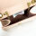 Francesco Italy BG016 Damen-Pochette, Rosa, Strassgriff & Goldkette, Pelle,  18 x 12 x 7 cm, BG016 SC/TVR