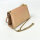 Francesco Italy BG016 Damen-Pochette, Rosa, Strassgriff & Goldkette, Pelle,  18 x 12 x 7 cm, BG016 SC/TVR