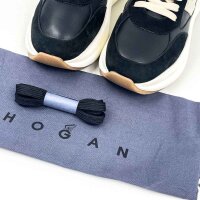 Hogan H696 Lace-Up H Sneaker Womens Black Leather EU 39.5