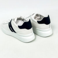 Hogan H580 Lace-Up H Profile Mens Sneaker, EU 42.5, White, Leather