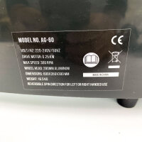 AIRGOO AG-60, potters wheel, ceramic machine, clay processing, 250 W, 300 rpm, 280 mm, aluminum, 220–240 V, foot pedal, modeling tool, black
