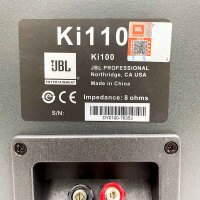 JBL Professional Ki110, Lautsprecher, 8 Ohm, 10 Zoll, 3-Wege, Fullrange, Schwarz