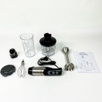 FRESKO HB3302, 4-in-1 hand blender, stainless steel, 1000 W, 2 speeds