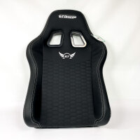 GT Omega XLRS PVC White, Racing Simulator Seat, 16 kg, 93 x 57 x 57 cm