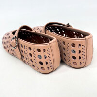 Alaïa Vienne Damen Mary-Jane-Ballerinas, EU 38, Rosa Wildleder