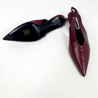 Jil Sander Women, J15WP0128, Slingback Pumps Pointy, EU 36, Chili Red, Leather