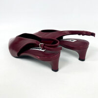 Jil Sander Women, J15WP0128, Slingback Pumps Pointy, EU 36, Chili Red, Leather