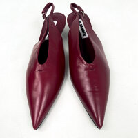 Jil Sander Women, J15WP0128, Slingback Pumps Pointy, EU 36, Chili Red, Leather