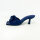 BY FAR 22CRLAPBGG380 Lana Damen-Mules Deep Blau genarbtes Glanzleder EU 38