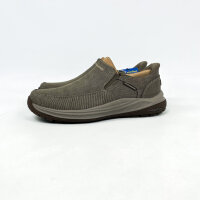 Skechers 205469 Meroe Herren-Mokassins, Hands Free Slip-ins, EU 44, Braun, Canvas