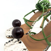Brother BVSH0013-SNK Globe Womens Sandals, US 6, Cactus Green, Suede & Leather