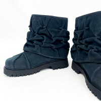 BAD SON Pinch Boots Boots EU 42,5 Damen Pacific Schwarz Wildleder Gummisohle