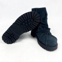 BAD SON Pinch Boots Boots EU 42,5 Damen Pacific Schwarz Wildleder Gummisohle