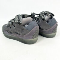 Lanvin Curb Mens Sneaker, EU 42, Grey, Leather, FW-SKDK00-NASH-A20